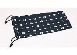 Skulls Microfibre Sunglasses case with string pull