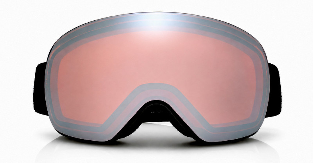 Unisex rose red UV400 snow goggles flat light NZ