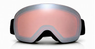 Unisex rose red UV400 snow goggles flat light NZ