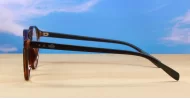 Round anti blue light glasses with silver accents, wire-core temples and steel hinges