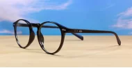 Round anti blue light glasses with silver accents, wire-core temples and steel hinges