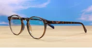 Round anti blue light glasses with silver accents, wire-core temples and steel hinges