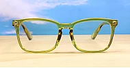 Vintage-style unisex blue blocker glasses with high-quality steel hinges