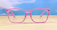 Vintage-style unisex blue blocker glasses with high-quality steel hinges