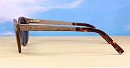 Snoopy walnut wood polarised sunglasses with superdark lenses NZ