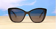 Misty cat-eye polarised sunglasses from Giselle with Category 3 super dark lenses