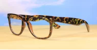 Classic vintage tortoise blue light glasses with flexible hinges