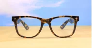 Classic vintage tortoise blue light glasses with flexible hinges
