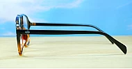 Large aviator blue blocker glasses in black, tortoise or clear with quality steel hinges