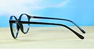 Medium round computer glasses with quality steel hinges