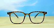 Classic rectangular anti blue light glasses in black, tortoise or clear with sturdy steel hinges