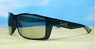 LOCS Hardcore 91143 Revo men's UV400 sunglasses in matte black with colour mirror lenses
