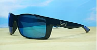 LOCS Hardcore 91143 Revo men's UV400 sunglasses in matte black with colour mirror lenses