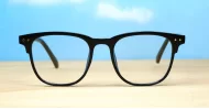 Classic black blue light glasses with smart gold detailing and strong steel hinges