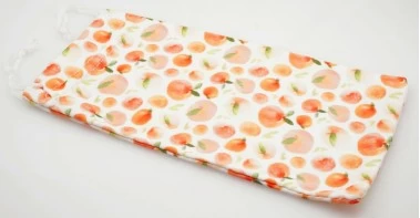 Orange microfibre soft case with string pull