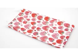 Strawberry microfibre soft case with string pull