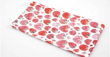 Strawberry microfibre soft case with string pull