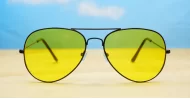 Night driving Aviators-Black Aviator sunglasses L1106ND-BLK