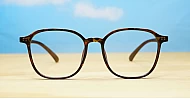 Rounded tortoise computer glasses with robust steel hinges