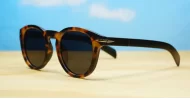 Stratos round black unisex polarised sunglasses wire temples category 3 lenses