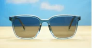 Nutmeg small square vintage TR90 polarised sunglasses lightweight flexible frames