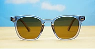 Manu small round vintage polarised sunglasses inner core wire temples several colours