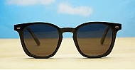 Manu small round vintage polarised sunglasses inner core wire temples several colours