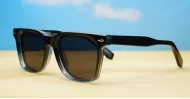 Amiri Black polarised sunglasses gradient black frames Grey lenses