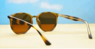 Timoti Tortoise unisex polarised sunglasses classic tortoise frames dark brown lenses