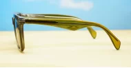 The Hawk unisex vintage wayfarer UV400 sunglasses in light brown translucent with gold accents and dark brown Category 3 lenses