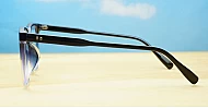 Black and clear fade TR90 blue blocker glasses with gradient frame finish NZ.