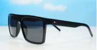  Ryder flat top polarised sunglasses polycarbonate textured temples super dark lenses
