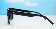  Ryder flat top polarised sunglasses polycarbonate textured temples super dark lenses