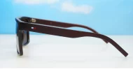  Ryder flat top polarised sunglasses polycarbonate textured temples super dark lenses