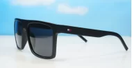  Ryder flat top polarised sunglasses polycarbonate textured temples super dark lenses