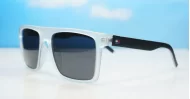  Ryder flat top polarised sunglasses polycarbonate textured temples super dark lenses