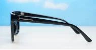  iPOP Jordan SD flat top polarised sunnies in shiny black with super dark lenses