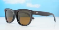 Bold chunky round polarised sunglasses in polycarbonate — Nova by iPOP