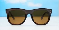 Bold chunky round polarised sunglasses in polycarbonate — Nova by iPOP