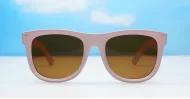 Bold chunky round polarised sunglasses in polycarbonate — Nova by iPOP