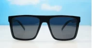  Ryder flat top polarised sunglasses polycarbonate textured temples super dark lenses