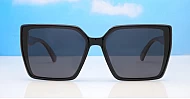 iPOP Duchess oversized square polarised sunnies in temple detail