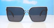 iPOP Duchess oversized square polarised sunnies in temple detail