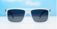 Ridge polarised sunglasses polycarbonate frames metal temple detailing