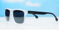 Ridge polarised sunglasses polycarbonate frames metal temple detailing