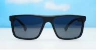 Ridge polarised sunglasses polycarbonate frames metal temple detailing
