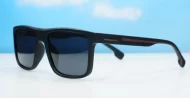 Ridge polarised sunglasses polycarbonate frames metal temple detailing