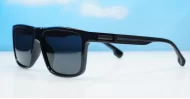 Ridge polarised sunglasses polycarbonate frames metal temple detailing