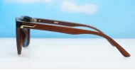 Vex wayfarer polarised sunglasses polycarbonate frames metal temple detailing