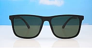  iPOP Leo men's flat top polarised sunnies in with metal temple detail